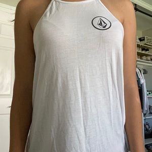 Volcom white tank